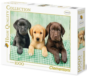 Puzzle 1000 Hq I Tre Labrador