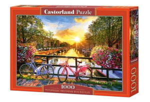 Puzzle 1000 Picturesque Amsterdam&bicycles Castor