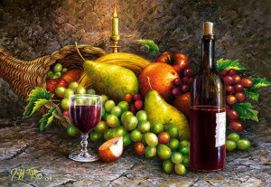 Puzzle 1000 Fruit And Wine Castor