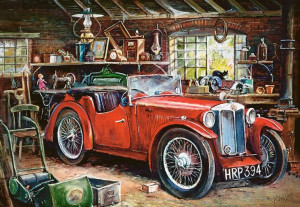 Puzzle 1000 Vintage Garage Castor