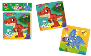 Piankowe Puzzle 2w1 Dinozaury