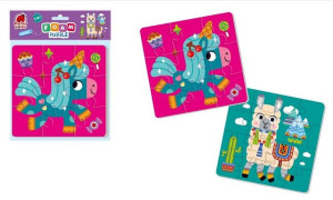 Piankowe Puzzle 2w1 Jednorożec I Lama
