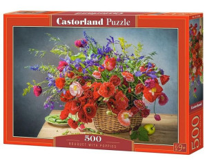 Puzzle 500 Bouquet With Poppies Castor