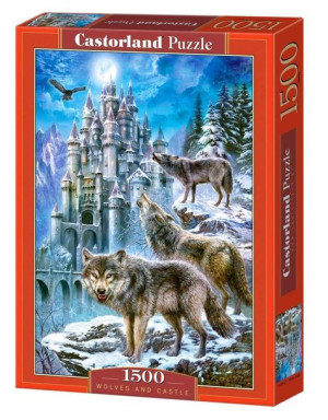 Puzzle 1500 Wilki I Zamek Castor