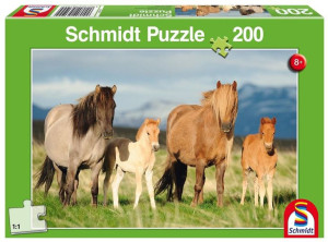 Puzzle 200 Konie Rodzinne Zdjęcie G3
