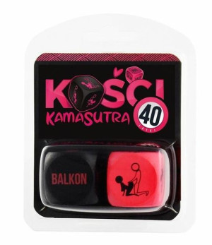 Kości Kamasutra 40 Latki (różowo-czarne)