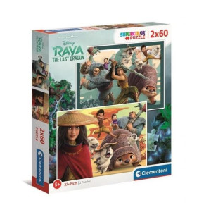 Puzzle 2x60 Super Kolor Raya And The Last Dragon