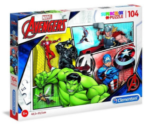 Puzzle 104 Super Kolor Marvel Avengers