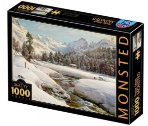 Puzzle 1000 Peder Mork Monsted, Zimowy Krajobraz