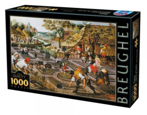 Puzzle 1000 Brueghel, Cztery Pory Roku Wiosna