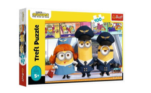 Puzzle 100 Minionki Na Lotnisku Trefl