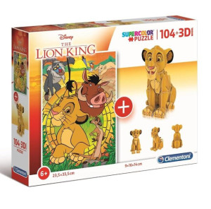Puzzle 104 3d Model Król Lew