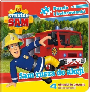 Strażak Sam Puzzle I Kolorowanki Sam Rusza