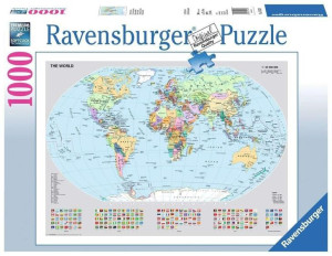 Puzzle 1000 Polityczna Mapa Świata