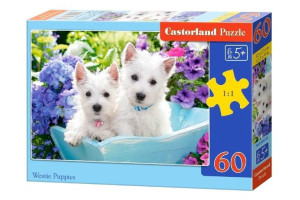 Puzzle 60 Westie Puppies Castor