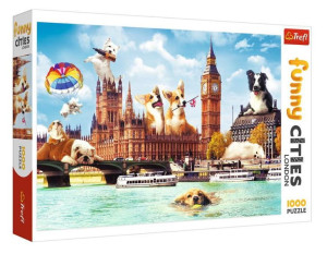 Puzzle 1000 Psy W Londynie Trefl