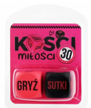 Kości Miłości 30 Latki (różowo-czarne)