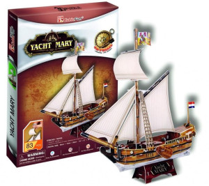 Puzzle 3d Żaglowiec Jacht Mary