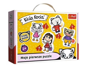 Puzzle Baby Classic Wesoła Kicia Kocia Trefl