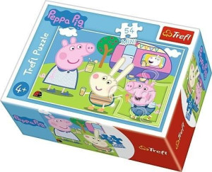 Puzzle 54 Mini Wesoły Dzień Świnki Peppy 4 Trefl