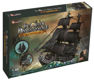 Puzzle 3d Okręt Piracki Zemsta Królowej Anny Xl