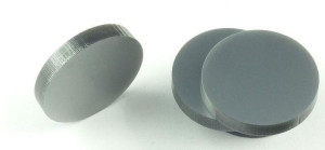 Znaczniki Akryl Srebrne Okrągłe 22x3mm 10szt