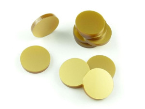 Znaczniki Akryl Złote Okrągłe 22x3mm 10szt
