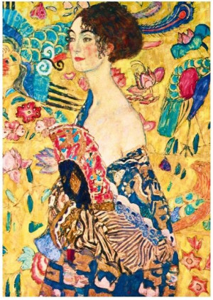 Puzzle 1000 Kobieta Z Wachlarzem, Gustav Klimt