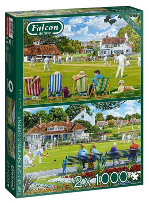 Puzzle 2x1000 Falcon Krykiet & Boule G3