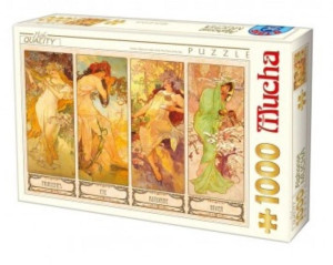 Puzzle 1000 Alfons Mucha, Cztery Pory Roku