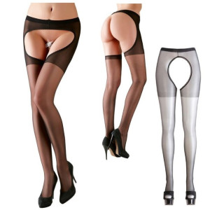 Sex Rajstopy Duże Otwarte Krocze L/XL Bielizna Erotyczna