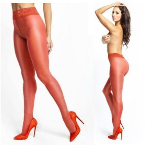 Sex Rajstopy Otwarte Krocze czerw S/M Bielizna Erotyczna