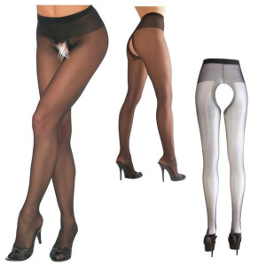 Sex Rajstopy Otwarte Krocze roz XL Bielizna Erotyczna