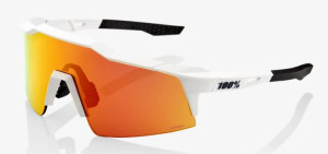 Okulary 100% SPEEDCRAFT SL Soft Tact Off White - HiPER Red Multilayer Mirro
