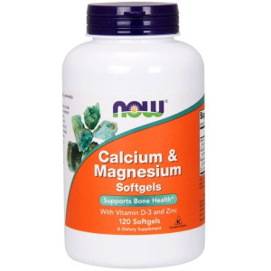NOW Calcium&Magnesium Softgels 120caps