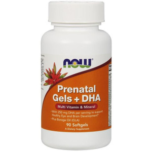 NOW Prenatal Gels + DHA 90caps