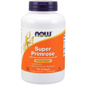 NOW Super Primrose 1300mg Of Evening Primrose Oil 120caps