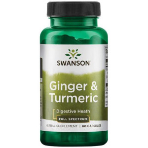 SWANSON Ginger&Turmeric 60caps