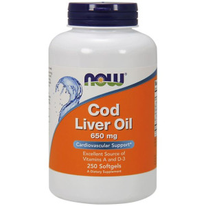 NOW Cod Liver Oil 650mg 250caps