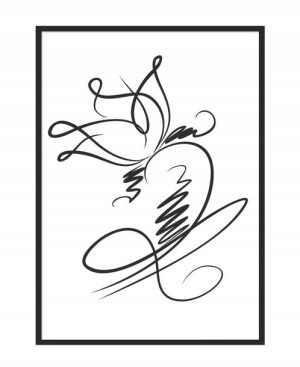 OBRAZ PLAKAT W RAMIE 53x73 cm Kwiat P1069