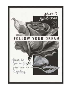 Obraz Plakat W Ramie 53x73 Cm Rose P1079