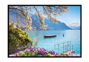 OBRAZ PLAKAT W RAMIE 53x73 cm Jezioro P1018