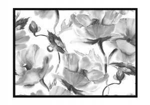 OBRAZ PLAKAT W RAMIE 53x73 cm Kwiaty P1051