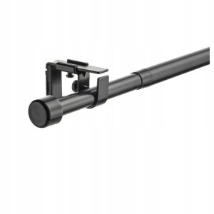 Komplet Karniszy Bekrafta Czarny 120-210 Cm 19 Mm