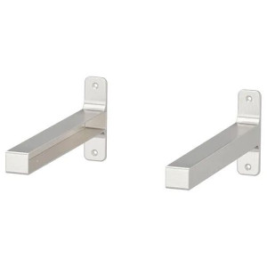 Wspornik Ścienny Granhult Niklowany 30x12cm 2 Szt