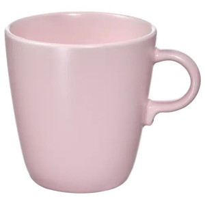 Kubek Fargklar Matowy Różowy 400 Ml Ikea