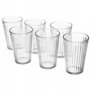 Szklanka Zestaw Szklanek 6 Sztuk Szkło 430 Ml