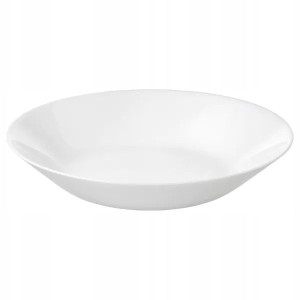 Talerz Oftast Biały Głęboki Hartowane Szkło 20cm