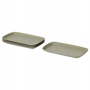 Talerz Fargklar Matowy Zielony 30x18 Cm 4 Szt.