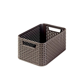 Koszyk Curver Rattan Style S Ciemny brąz